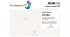Desktop Screenshot of customcorporatesinc.com