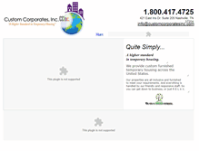 Tablet Screenshot of customcorporatesinc.com